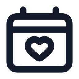 Calendar-heart  Icon