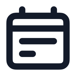 Calendar-lines-alt  Icon