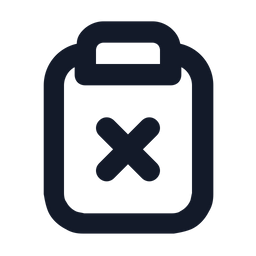 Clipboard-xmark  Icon