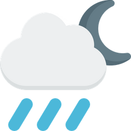 Cloud moon rain  Icon