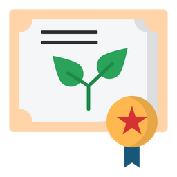 Eco Certificate  Icon