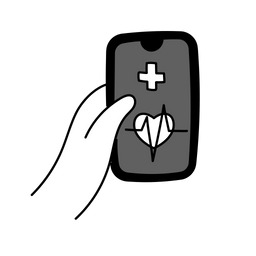 Digital Health Apps  Icon