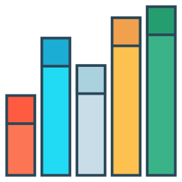 Gráfico de barras  Ícone