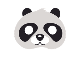 Bear With Black Patches Round Eyes  Icon