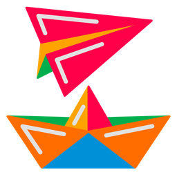 Paper plane and ship  Icon