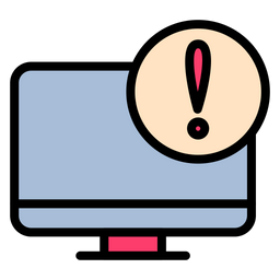 Monitor alert  Icon