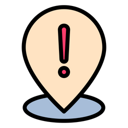 Warning location  Icon