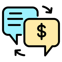 Dollar chat  Icon