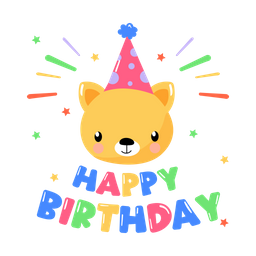 Bear Birthday  Icon