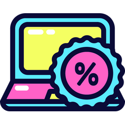 Laptop discount  Icon