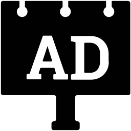 Werbetafel  Symbol