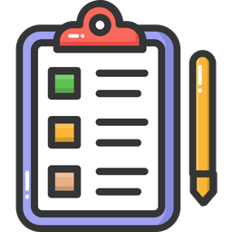 Clipboard and pencil  Icon