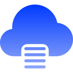 Cloud List  Icon