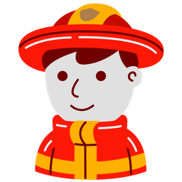 Man firefighter  Icon