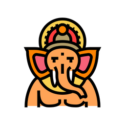 Ganesha Dios Om Icono