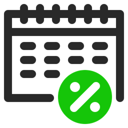 Discount Calendar  Icon