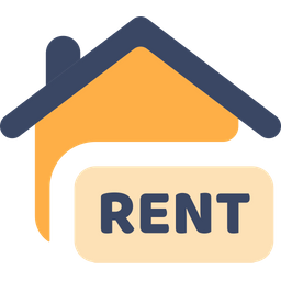 House For Rent Sign  Icon