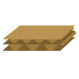 Doublewall corrugated cardboard  Icon