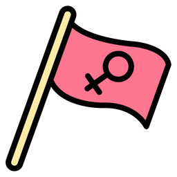 Woman Flag  Icon