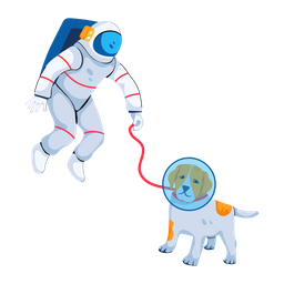 Astronaut Dog  Icon