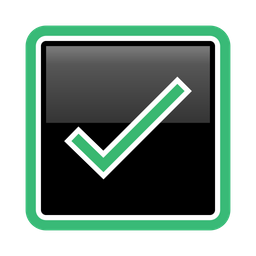 Green check mark button  Icon