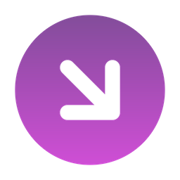 Arrow-downright-circle  Icon