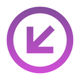 Arrow-downleft-circle  Icon