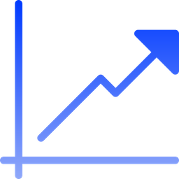 Gráfico crescente  Ícone