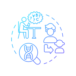 Hereditariedade da dislexia  Ícone