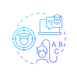 Educação individualizada  Ícone