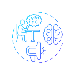Campanhas de conscientização sobre dislexia  Ícone