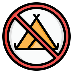 No Camping  Icon