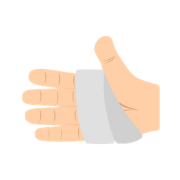 Bandaged Hand  Icon