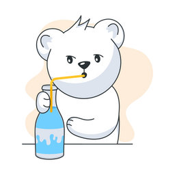 Bear Drinking  Icon