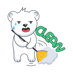 Bear Cleaning  Icon