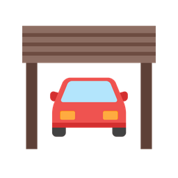 Car In Garage  Icon