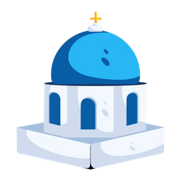 Blue Domed Church  Icon