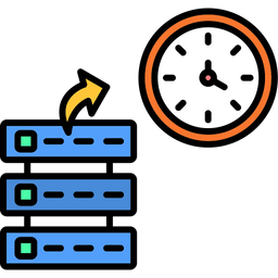 Clock time database  Icon