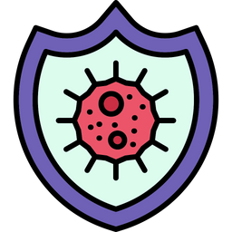 Bacteria shield  Icon