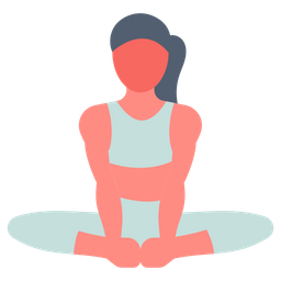 Butterfly pose  Icon