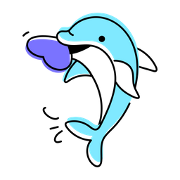 Amor de delfines  Icono
