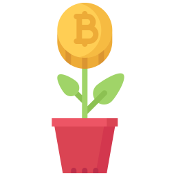 Bitcoin growth  Icon