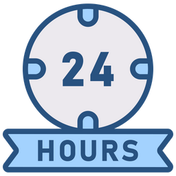 24 Hour Service  Icon