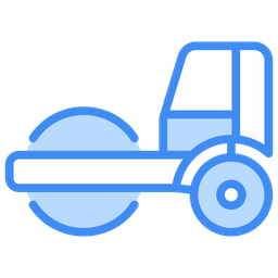 Steamroller Construction Roller Icon