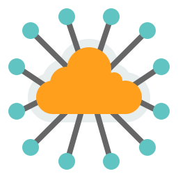 Centralized Cloud  Icon