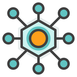 네트워크 중앙 집중화  아이콘