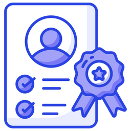 Employee certificate  Icon