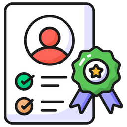 Employee certificate  Icon