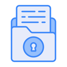 Confidentiality Folder  Icon