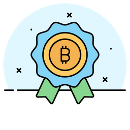 Bitcoin Badge  Icon